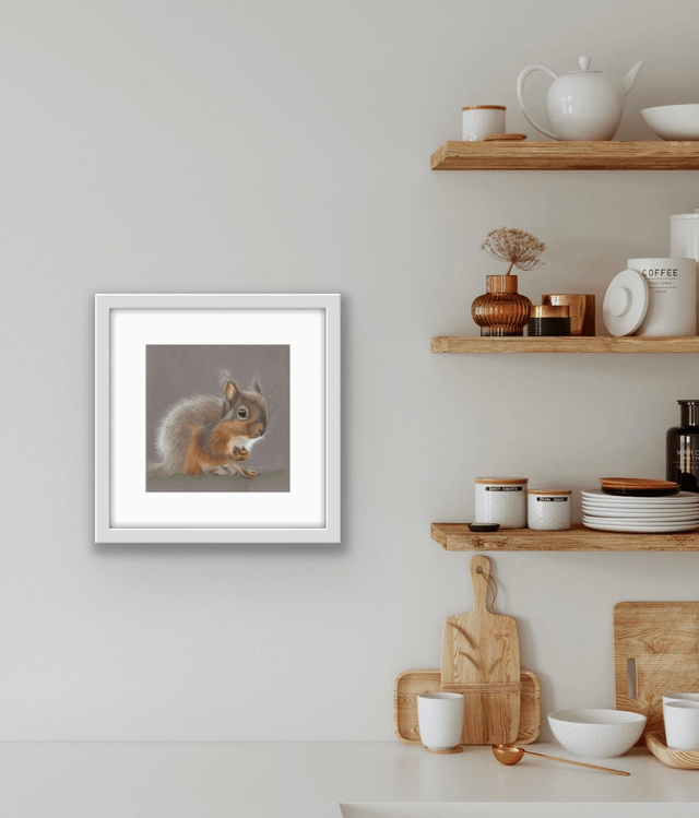 "Little Red at Forest How" Squirrel Limited Edition Print