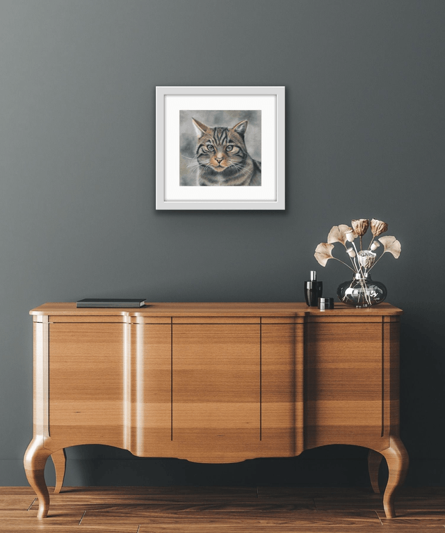 "Protected- Scottish Wild Cat" Original Drawing